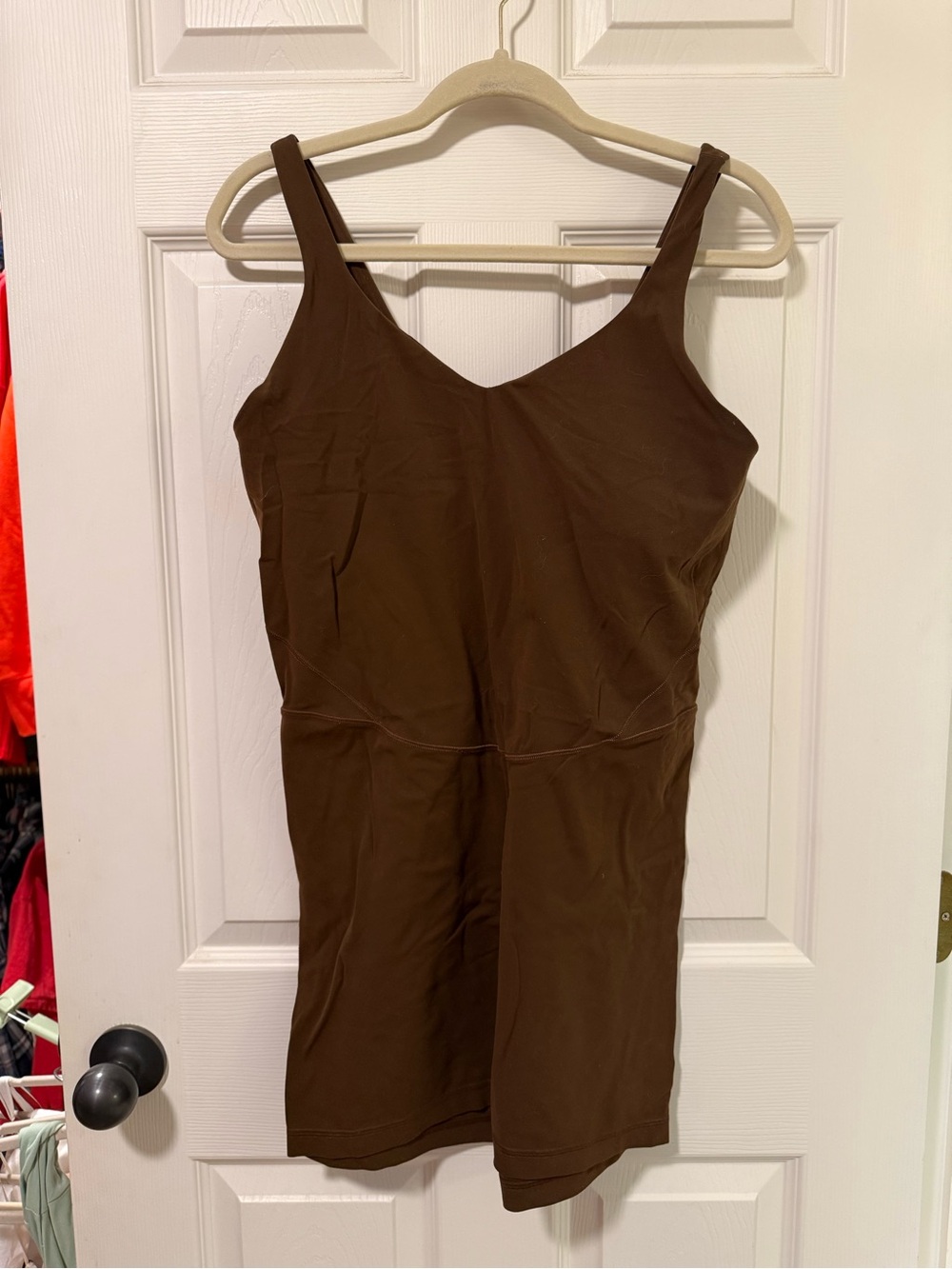 Lululemon Align Bodysuit 6” Java Brown Size 14